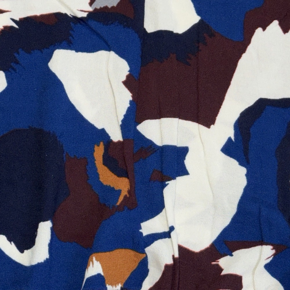 LOFT Sleeveless V-Neck Top Womens Medium Petite Abstract Painterly Print - Picture 2 of 7